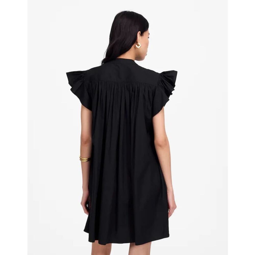 NWT Madewell Flutter Sleeve Button-Front Mini Dre… - image 3